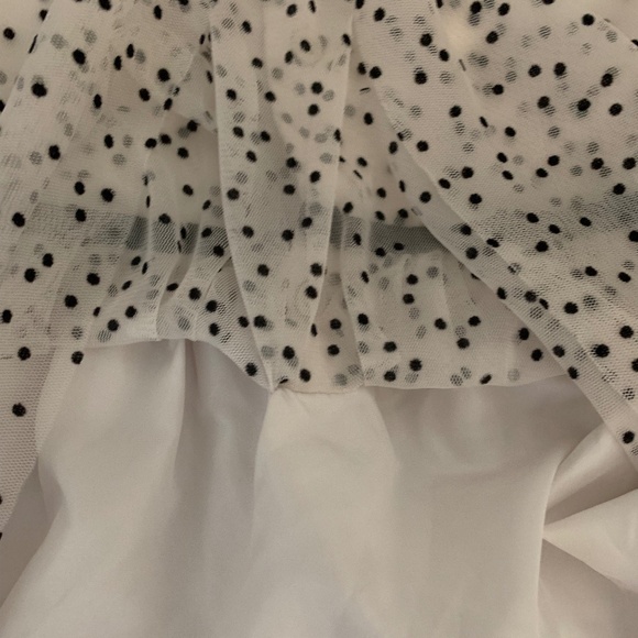 Carter’s Baby Girl Dress 18M | White Polka Dot Mesh Party Dress | Velvet Bow - Picture 6 of 6